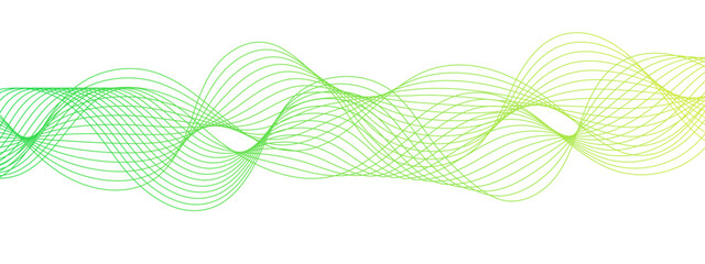 Abstract colorful glowing frequency sound wave technology curve lines. Geometric Technology, data frequency gradient lines. Flowing wave lines and glowing design for banner, wallpaper, Business card