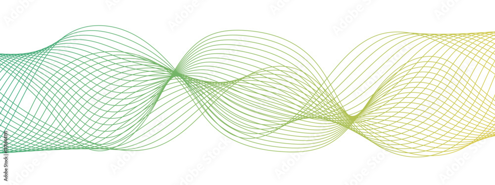 Poster Abstract colorful glowing frequency sound wave technology curve lines. Geometric Technology, data frequency gradient lines. Flowing wave lines and glowing design for banner, wallpaper, Business card