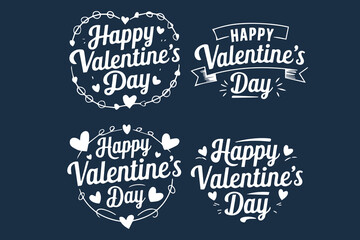 Celebrating Valentine's Day with Love Icons vector