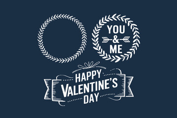 Celebrating Valentine's Day with Love Icons vector