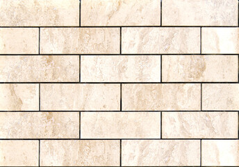 Natural stone brick tile seamless texture as background