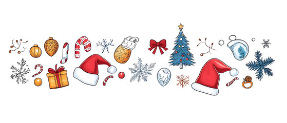 Fototapeta premium New Year or Christmas festival card poster or wallpaper, it can be used in advertising. There is space to text.