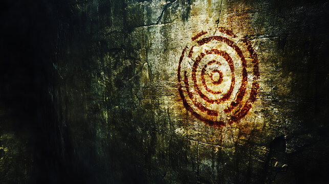  Cryptic symbols etched into a stone wall, revealing a hidden secret (4)