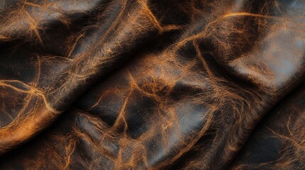 Rich Textured Brown Leather Background