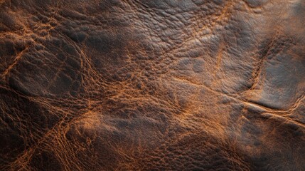Rich Textured Brown Leather Background