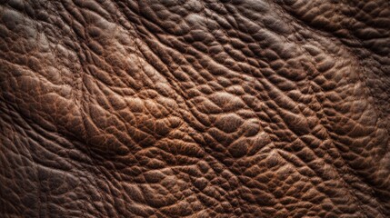 Rich Textured Leather Background Close-Up
