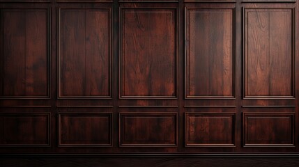 Dark wood paneling creates a rich, classic backdrop. Perfect for elegant designs.