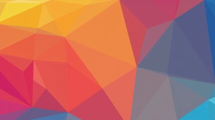 Fototapeta premium Abstract Geometric Background with Overlapping Shapes in Vibrant Colors