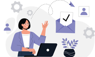 Email Service Illustration