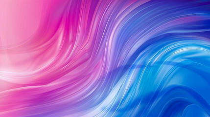 Obraz premium Abstract background featuring curved lines in pink, blue, and purple colors.