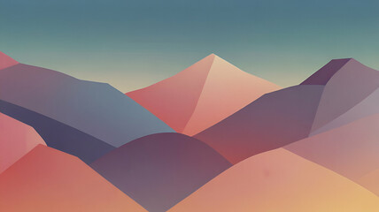 A soft pastel gradient with overlapping geometric shapes in minimal colors. Abstract Background/Wallpaper