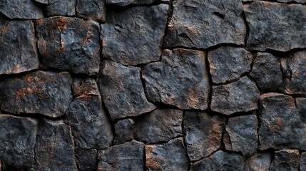 Obraz premium Dark textured stone background featuring a rough, grainy surface with various shades of gray and hints of reddish-brown highlights.