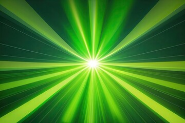 Vibrant Green Light Rays Overlay for Illuminating Nature Effects