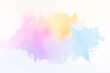 Obraz premium 濡れた画用紙に溶ける水彩画のような絵具