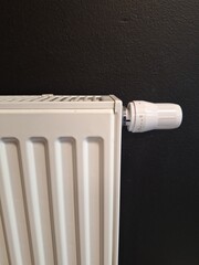 The beginning of the heating season. Radiator 