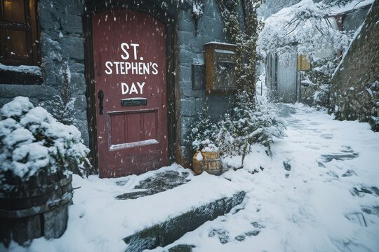 Snowy Doorstep on St. Stephen's Day