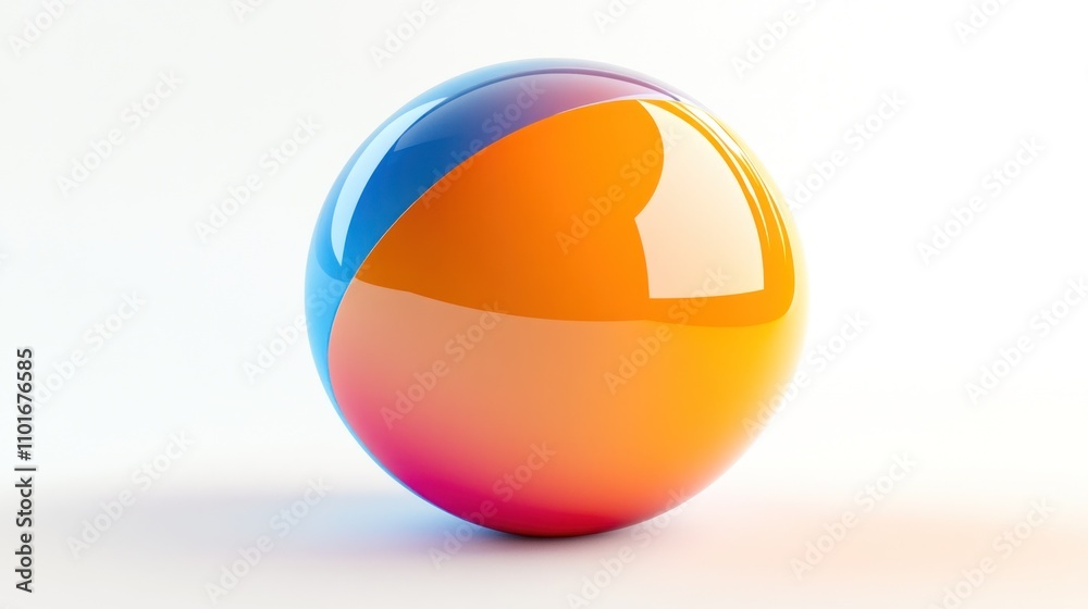 Aufkleber abstract colorful sphere gradient design