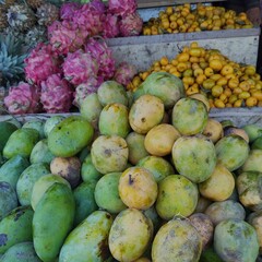 fruits and vegetables at the market