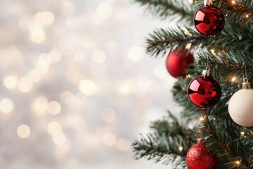 Obraz premium new year decorated living room, cozy christmas interior, ai generated