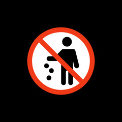 No Littering Symbol
