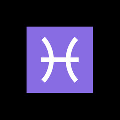 Fototapeta premium Pisces Zodiac Symbol 