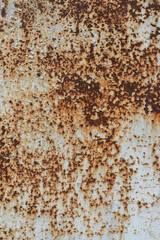 Corroded rusty hulled metal plate texture background