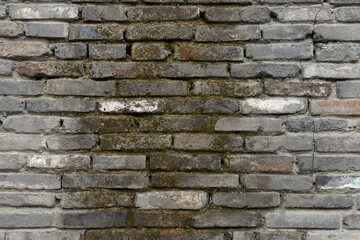 Retro grey brick walls