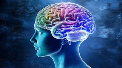 Obraz premium Brain scan displaying patterns indicative of dementia, illustrating the impact of cognitive decline on neural pathways and the importance of early detection and intervention in neurological health.