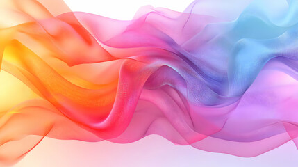 Fototapeta premium Soft Abstract Digital Art of Network Data Flow with Smooth Gradients and Copy Space