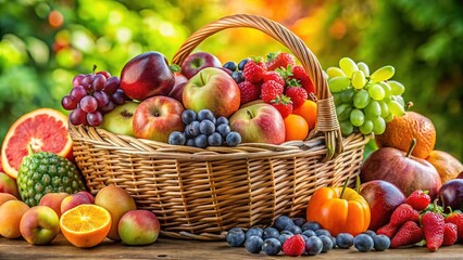 Panoramic Fruit Basket - Vibrant Healthy Eating