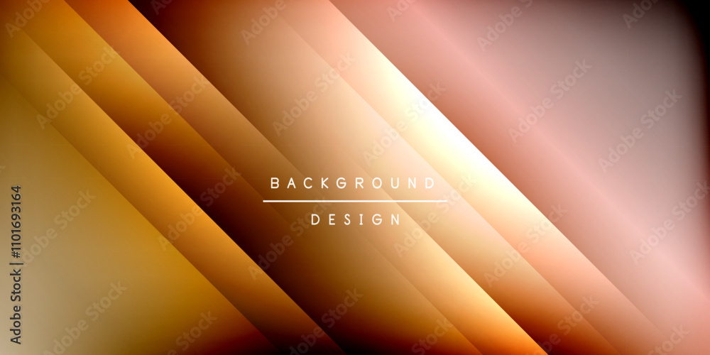 Poster Dynamic shadow lines geometric shapes