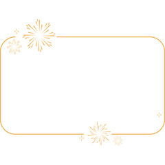 Obraz premium Firework Decorative Frame