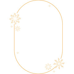 Obraz premium Firework Decorative Frame