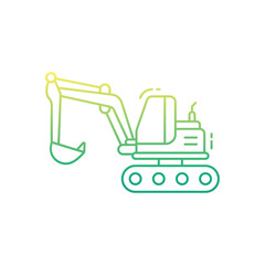 Backhoe vector icon