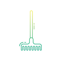 Rake vector icon