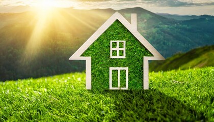 Conceptual Representation of a Green Home Illustrating Sustainability, Eco-Friendly Design, Renewable Energy Use, and Environmental Awareness in Modern Architecture, with Emphasis on Energy