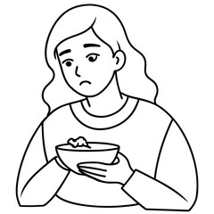 woman experiences lack of appetite