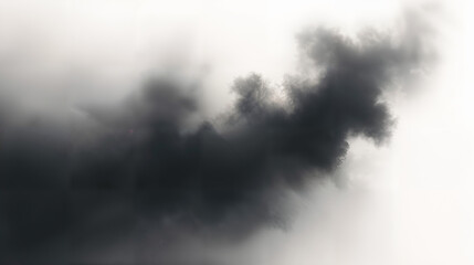 Fototapeta premium Ethereal Swirl of Black Fog