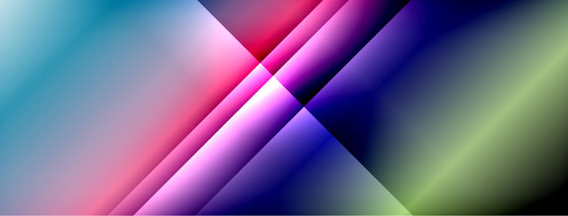 Dynamic shadow lines with gradient colors geometric background