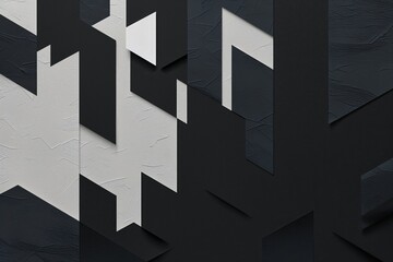 Fototapeta premium Mysterious Urban Abstract Paper Texture Featuring Shadows and High Contrast