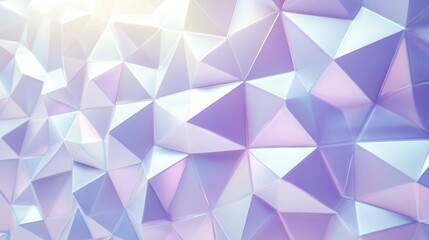 Fototapeta premium Lavender Low Poly Background: Abstract Geometric Texture