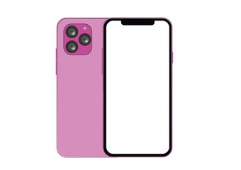 Smartphone. Mobile phone. Telephone. Realistic vector illustration.
