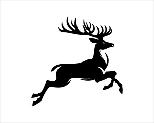 deer silhouette vector