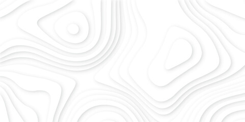 Abstract White paper cut background with lines.3d realistic papercut decoration textured with wavy layers. modern wallpaper texture and 3d realistic design use for banner flyers, posters.	