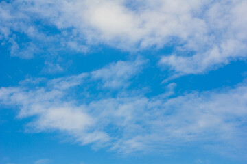 White cloud in blue sky nature
