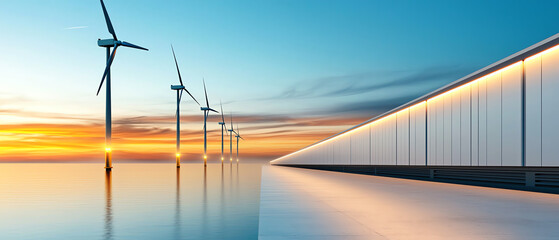 Harnessing peak energy wind power storage solutions at coastal locations environmental awareness aerial perspective