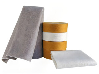 Felt cloth for polishing products on a transparent background