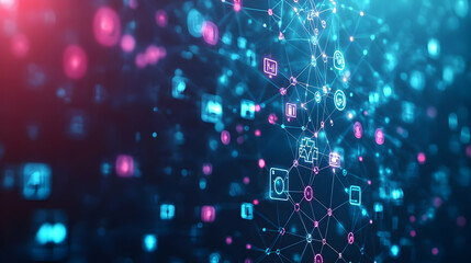 Obraz premium Soft Abstract Background with Telemedicine Devices for Digital Healthcare Accessibility