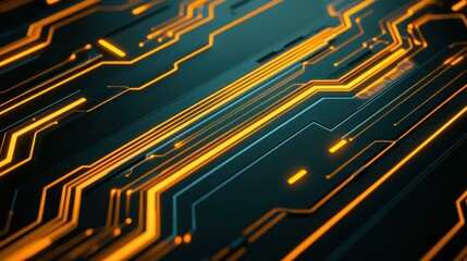 Close-up View of Advanced Solar Cells with Digital Voltage Patterns and Circuits