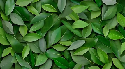 Geometric Leaf Pattern with Fresh Green Tones for Natural Background Design